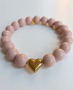 Pretty Nude Blush Dog Necklace