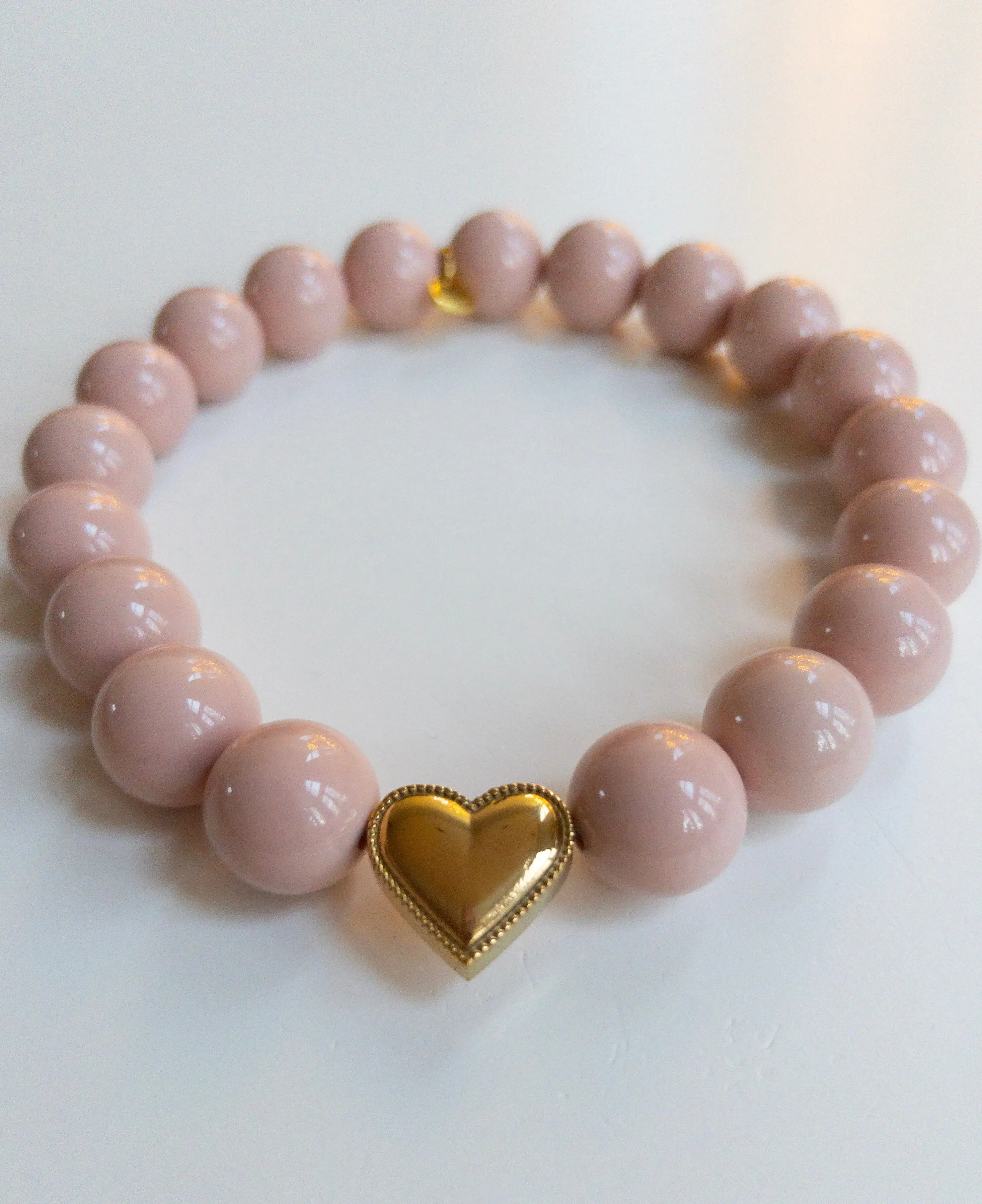 Pretty Nude Blush Dog Necklace