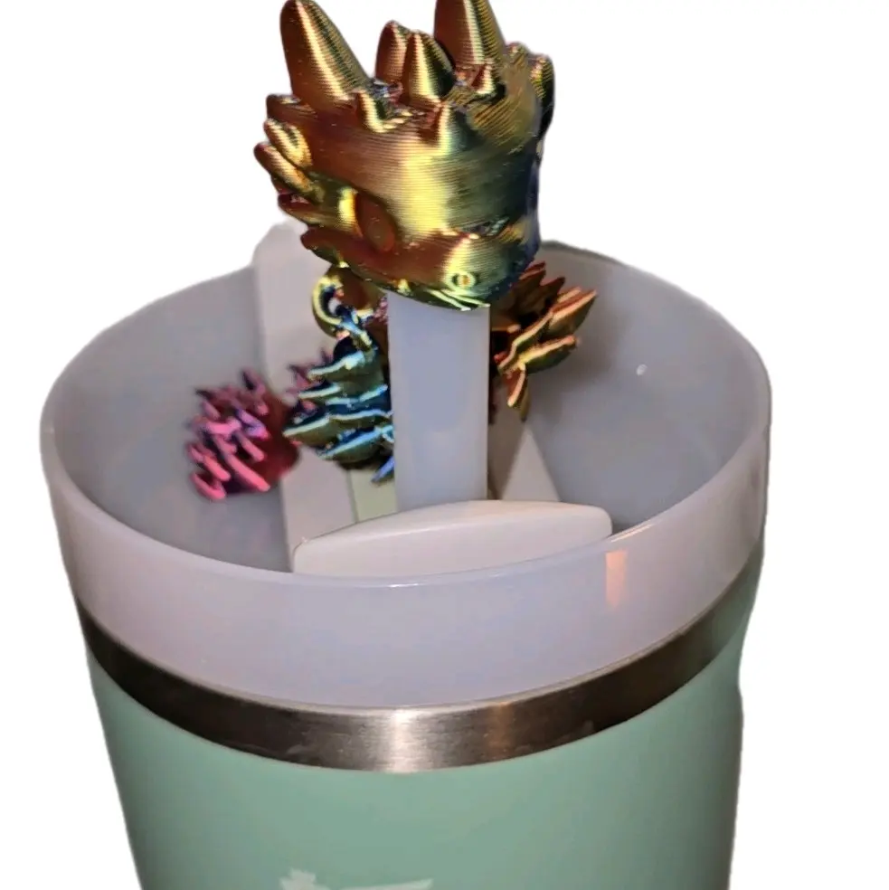 Dragon Straw Topper Drinkware tumbler accessories