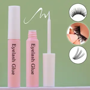 1pcs Transparent False Eyelash Glue, Super Strong Shaping And Long-Lasting Strip Eyelash Glue, Quick Drying,Latex-Free, Can Be Used With Eyelashes And Eyelash Groups, Suitable For Sensitive Eyes, Home Use DIY False Eyelashes Makeup Cosmetic