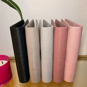 Aesthetic A5 Cash Stuffing Binder | Saffiano Epi-Style Vegan Leather Budget Organizer