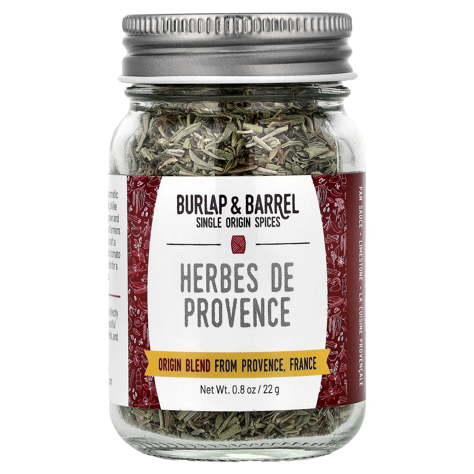 Burlap & Barrel Herbs De Provence, 0.8 oz (22 g)