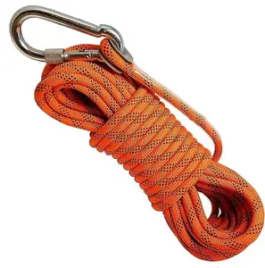 Magnet Fishing Rope with Oval Connector, 2000LB Pulling Forces, 8mm Thick, 52 FT