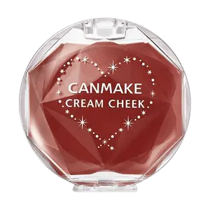 CANMAKE Creamy Touch Rouge #16 Vintage Brick Red - Japanese Cream Blush for Natural Dewy Cheeks, Air-Soft Mousse Texture, Award-Winning @COSME