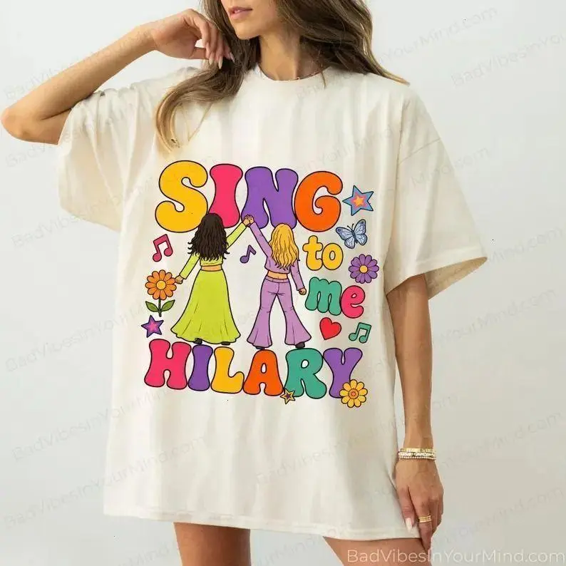 Duff Tour Wash Shirt, Sing to Me Hilary Shirts, the Lucky Me Tour Shirt, Retro 2000s Lizzie Inspired T-shirt