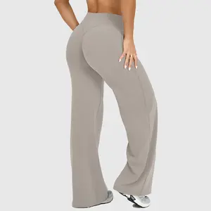 Straight Leg Bottoms Fitness Sportswear Gymwear Casual Pants