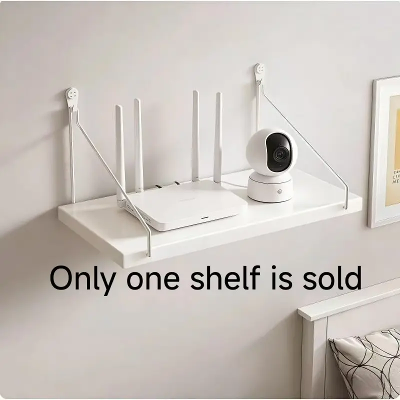 1PC Projector Wall Mount Bracket with Storage, No Drilling, Multi-Functional Shelf, Wall Shelf Unit for Projectors Routers Cameras, Office Home Display Organizer, Hanging Organizer, Hanging Organiser, Wall Mounted Organizer