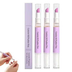 2-in-1 Cuticle Pusher & Oil Pen, 2026 New Cuticle Oil Pusher Pen, Portable Nail Care Pen Instant Cuticle Remover Tools for Dry Nails Hangnails Moisturizes Brightens