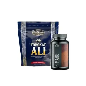 Vida Divina Tongkat Ali Coffee & Mars Capsules Performance Vitality Combo Infused Ash 18 Sachets US Natural Fruit Beverage with Reishi Mushroom for Energy