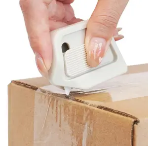 New Portable Magnetic Ceramic Box Cutter – Mini Retractable Utility Knife for Package & Carton Opening, Safe Unboxing Tool with Lanyard Hole for Home & Office Use