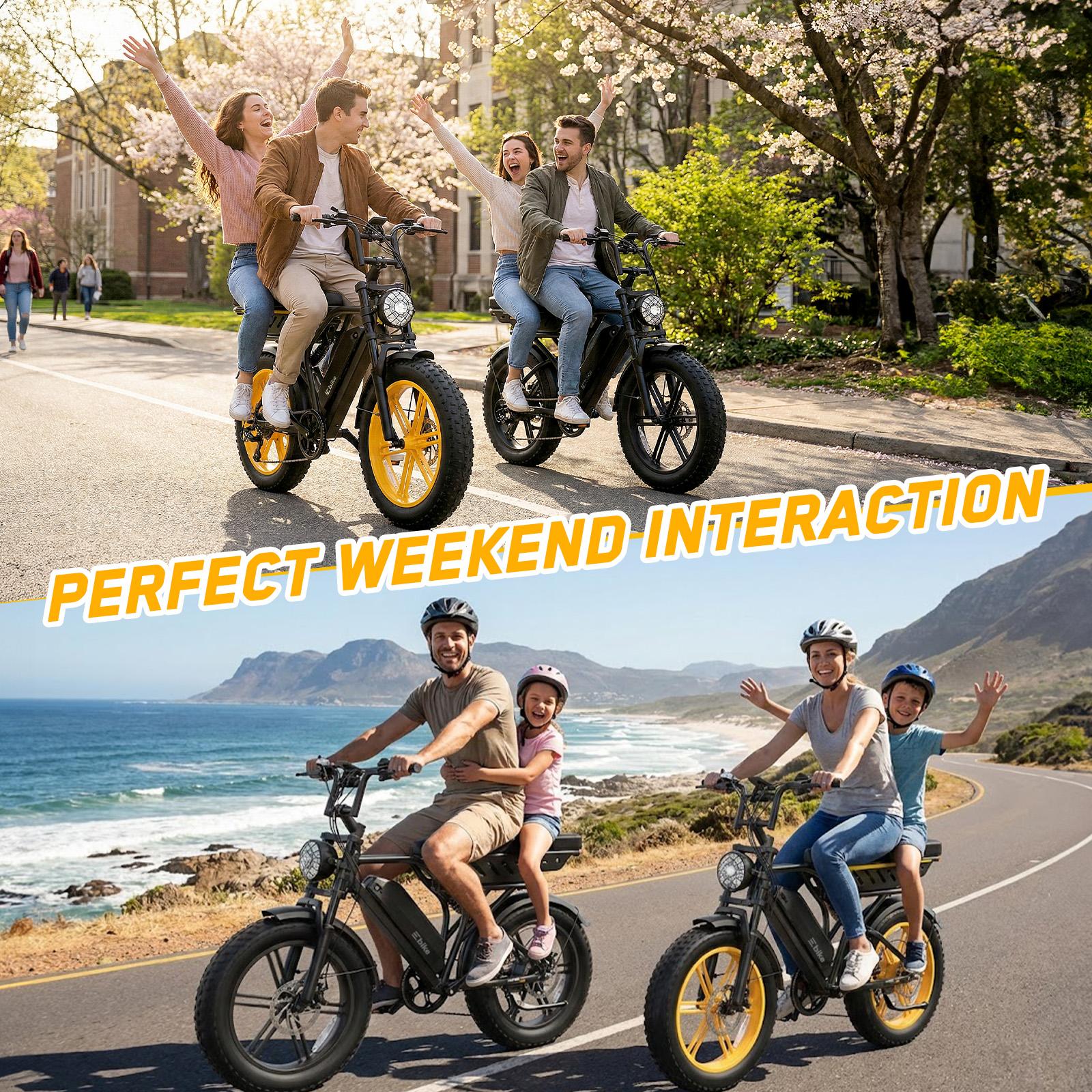 R9 Electric Bike 1500W Dual Battery | Up to 120 Miles Range | 20"x4.0 Fat Tires | 7-Speed, LCD Display, Front Suspension | Adult Ebike R9 Electric Bike 1500W Dual Battery | Up to 120 Miles Range | 20"x4.0 Fat Tires | 7-Speed, LCD Display, Front Suspension | Adult Ebike