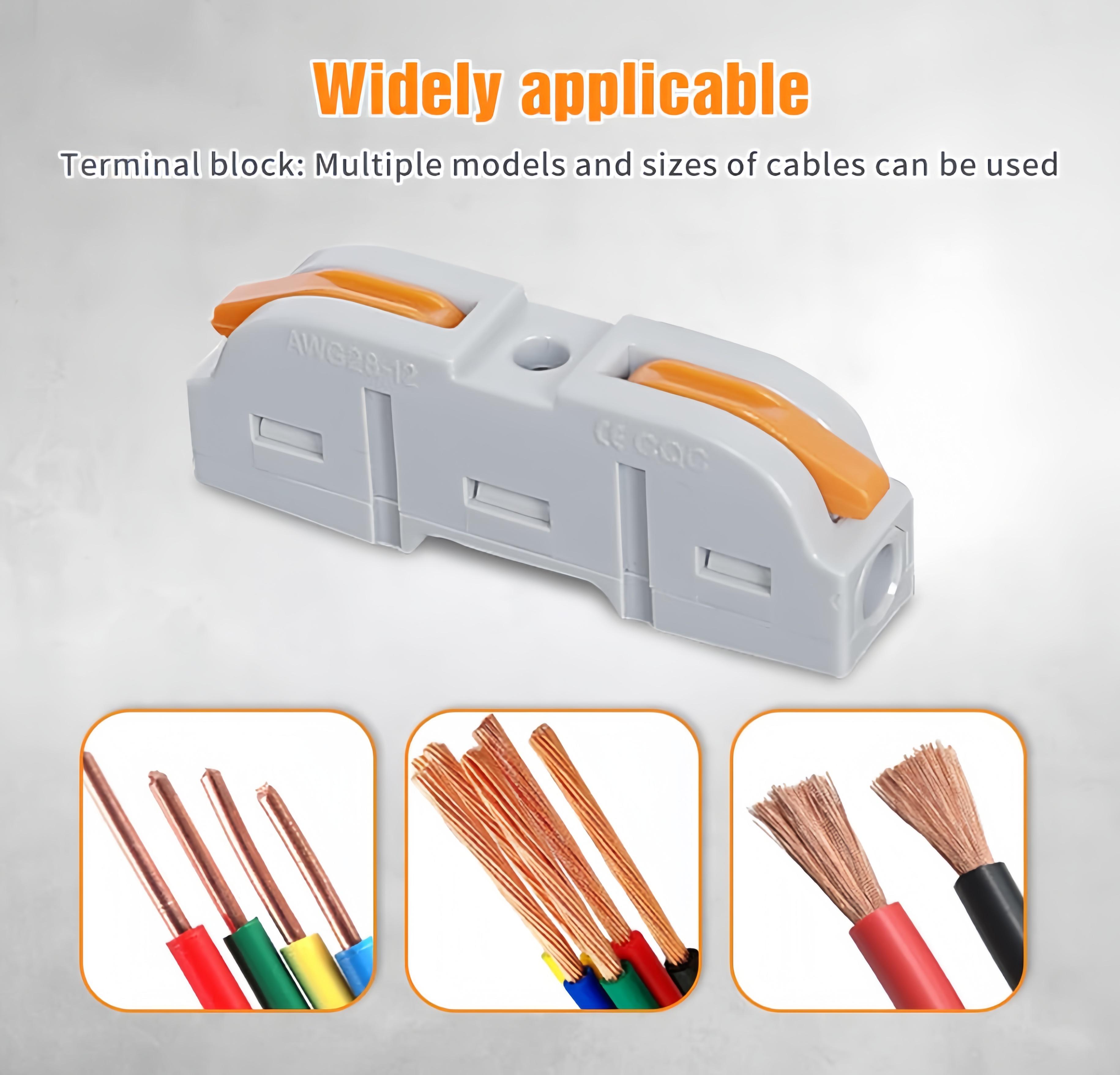 Single-Wire Interface Connector, LowWeekly DealsVoltage Wire Connector with Locking Buckle, FastConnect Plugs Led Light Strip Connectors, LeadStrip Automotive Wiring Electricity PowerDistribution Secure,DIY Modular Design for EasyAssembly by Hobbyists