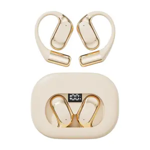 The OWS ear-hook wireless Bluetooth earphones feature a wireless LED digital display; they utilize the OWS ear-hook design and electroplating process, offer ultra-long battery life, and are compatible with Apple, Android systems, and various tablets and o