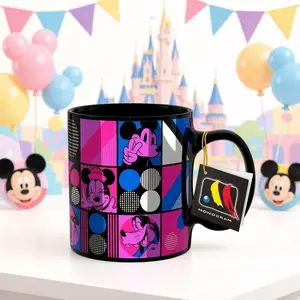 1PC Disney Official Licensed Mickey and Friends Series Ceramic Coffee Mug Donald Duck Washable Classic Cartoon Characters Cappuccino Tea Cups Breakfast Home Kitchen Accessories Gifts