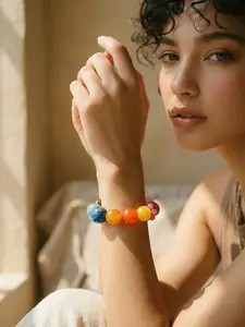 Natural crystal bracelet 16mm cute bracelet Natural Agate Amethyst Citrine Tiger Eye Rose Quartz Clear Quartz