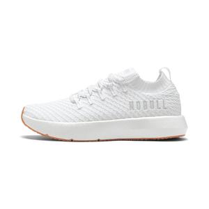 NOBULL Women's Drive Knit Shoe in White - Cross-Training Gym Sneaker, Hybrid Workout Shoe, Breathable Trainer