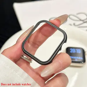 Alloy Frame Watch Case, Simple Elegant Style, Fits Apple 40/41/44/45mm & Samsung S10 42/46mm, Ideal for Daily Wear, Watch Protector