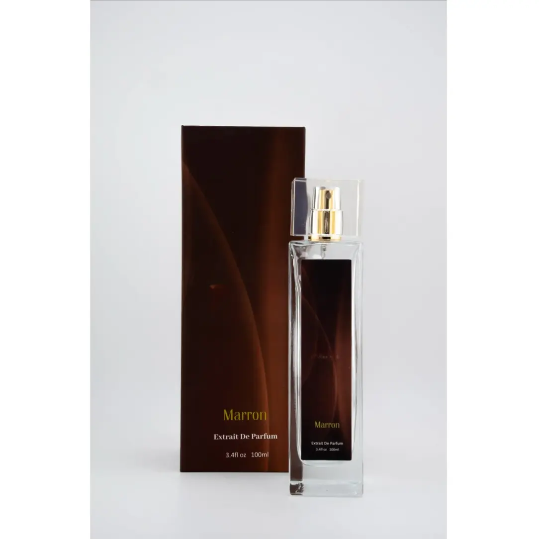 Bisou Memoire Marron Extrait De Parfum 100ml Vegan Sweet-Spicy Fragrance with Clove & Amber Notes 3.4 Fl Oz Liquid Perfume