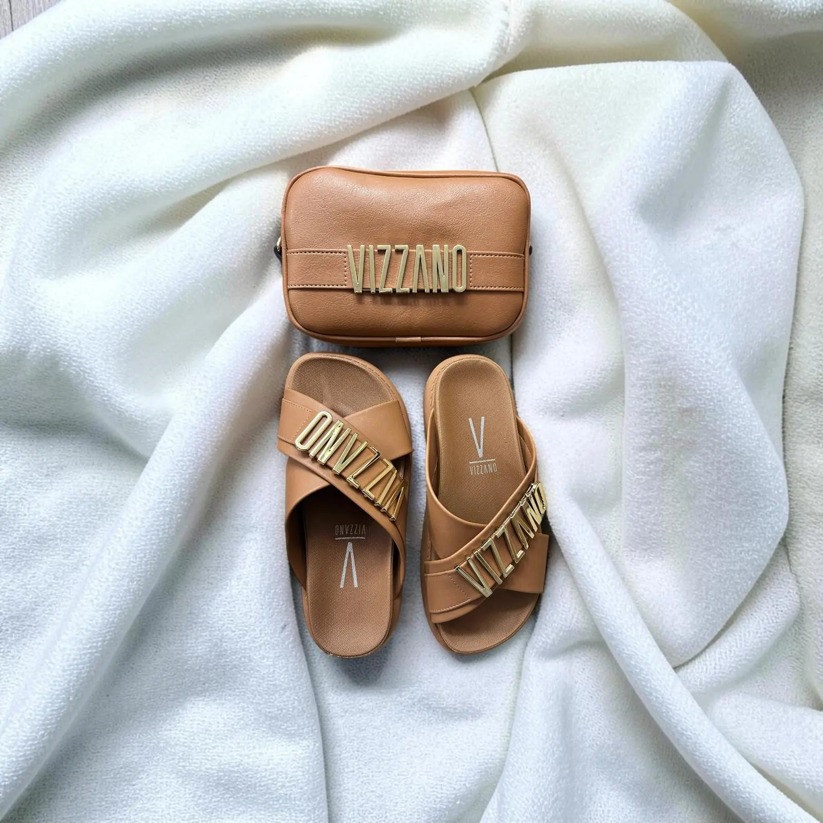 Women's Vizzano 2-Piece Set - Comfort Walking Sandals + Tote Bag