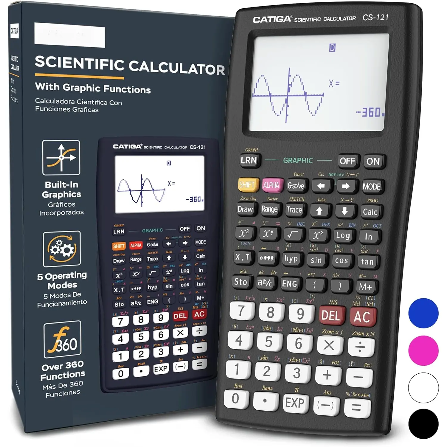 Scientific Calculator with Graphic Functions, Multiple Modes with ...