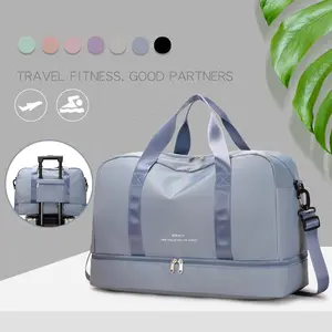 Women's Men's Versatile Duffle Handbag with Dry Wet Separation, Large Capacity Shoulder Bag Adjustable Strap Gym Bag for Travel and Sports