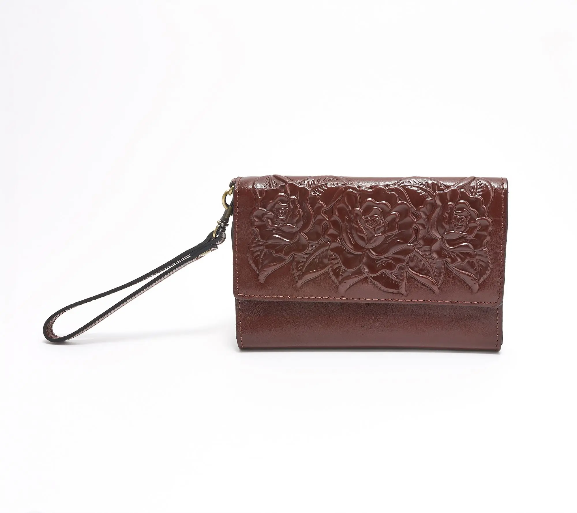 Patricia Nash Leather Marsiliana Mirror Wristlet Patricia Nash Leather Marsiliana Mirror Wristlet