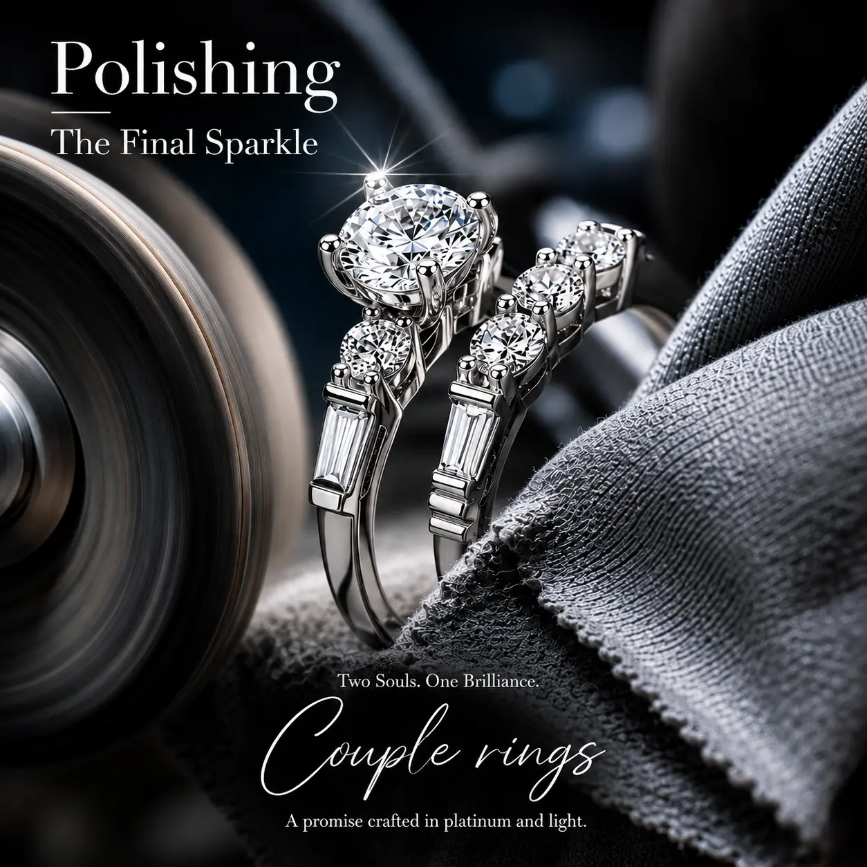 Baguette Cut Cubic Zirconia Couples Rings Set - Stackable Band, Artificial Gemstone Jewelry for Proposals, Wedding Engagement Gifts for Men