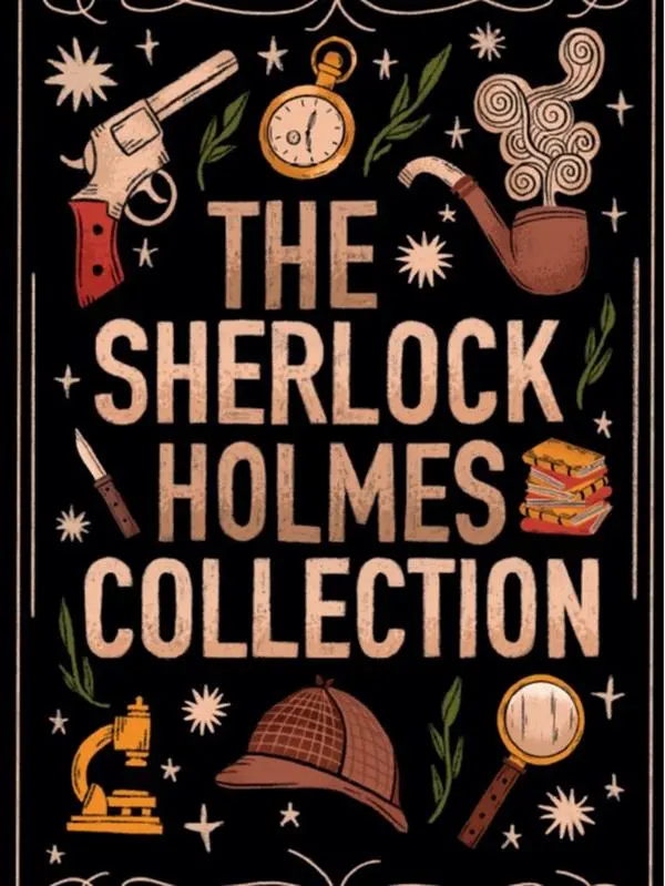 6-Book Sherlock Holmes Collection in Slipcase, Iconic Detective Novels by Sir Arthur Conan Doyle, Classic Victorian London Mystery and Adventure Books, Six Books