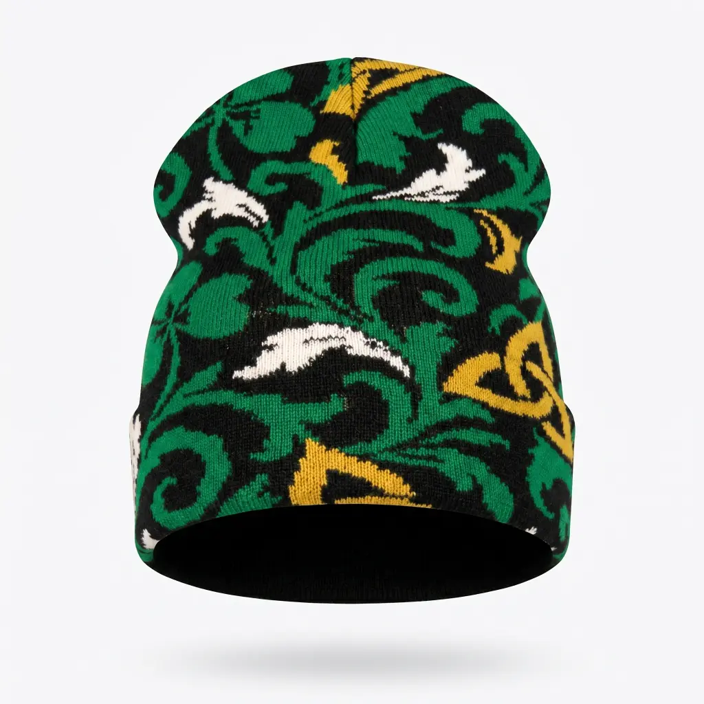 Celtic Unisex Acrylic Beanie, Fashion Clothes Accessory Hat