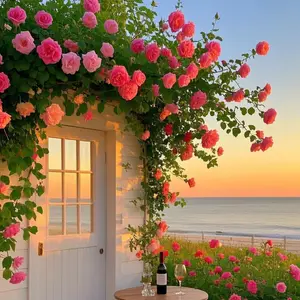 500 pcs wall climbing rose seeds, rich in color, cold resistant and easy to plant