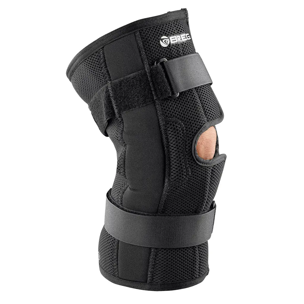 Breg Economy Hinged Knee Brace - Airmesh Pull-On Sleeve for Athletes | Sports Knee Support L1810/L1812