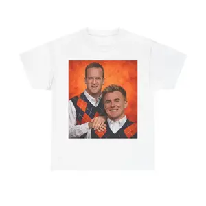 Manning & Nix StepBrothers Tee, Denver Football Crewneck Shirt, Bronco Apparel, Manning & Nix Fan Apparel, Funny Meme Bros Football Graphic Unisex Cotton Crewneck T-Shirt Menswear Womenswear Streetwear Top