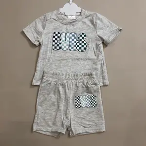 Kids Boy Easter Outfit  Summer Shorts Set Cotton BUBS Vinyl Boy Summer Clothing BSSO1304