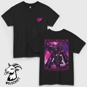 Noise Marines T-Shirt | Emperor’s Children Chaos Space Marine Graphic Tee | “Mind-Curdling Cacophony of the Battlefield” | Loud & Chaotic Wargame Shirt for Tabletop Gamers, 40K Fans & Metalheads
