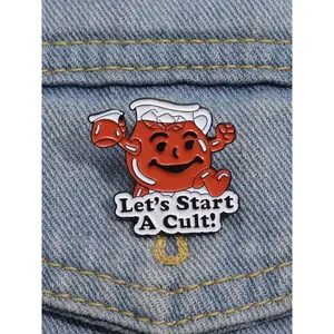 Cartoon Water Bottle Design Brooch Cute Letter Design Brooch Men Women Fashion Accessories Creative Gifts for Mother's Day Hat Pins