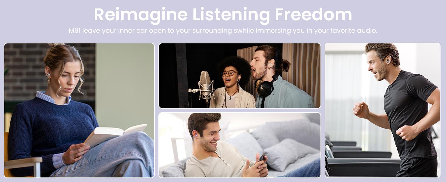 Clip on Earbuds,Open Ear Earbuds Wireless Bluetooth 5.4, Lightweight Open Ear Headphones with Mic 58H Battery,Waterproof,for Sports, Running, Small Ears & Glasses Wearers,Workouts Clip on Earbuds,Open Ear Earbuds Wireless Bluetooth 5.4, Lightweight Open Ear Headphones with Mic 58H Battery,Waterproof,for Sports, Running, Small Ears & Glasses Wearers,Workouts