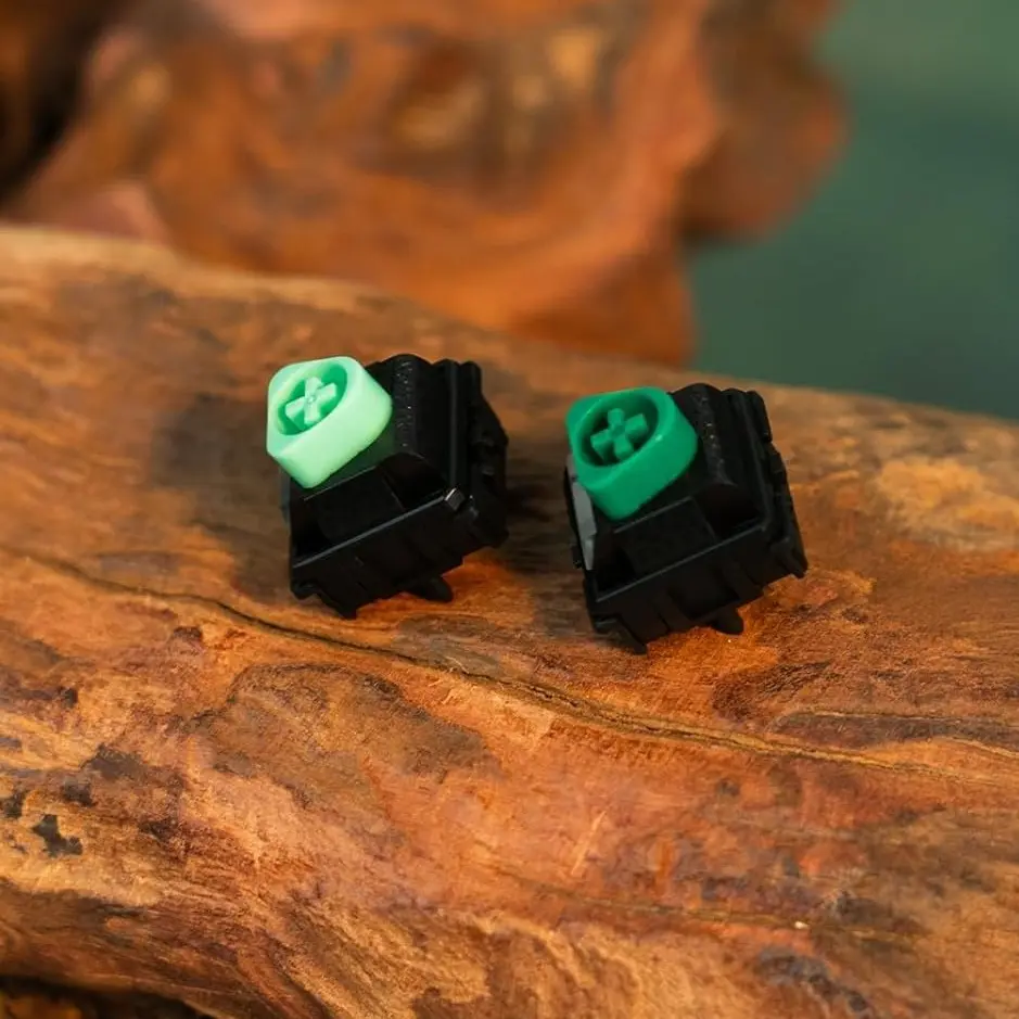 GATERON Jade Delta Dark Magnetic Keyboard Switches (70pcs) - Factory Pre-Lubed Linear Switches, Rare Earth Mag, Adjustable Travel, Back Covered, Light Diffuser, Engineered Stability, Acoustic Immersion, Custom Actuation Curve for CS2 Gaming Keyboards, Det