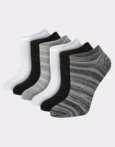 Hanes X-temp Women's Super No Show Socks Shoe Sizes 8-12 6-pairs Intimates Multi Pack Comfortable Fit Soft Stretch Fabric Breathable 4b1l6p