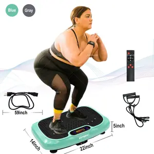 HOTWAVE Vibration Plate Workout Machine 120 gear adjustment with , Whole Body Fitness Vibration Platform with 2 Resistance Bands vibrating  plate TikTokShopBlackFriday