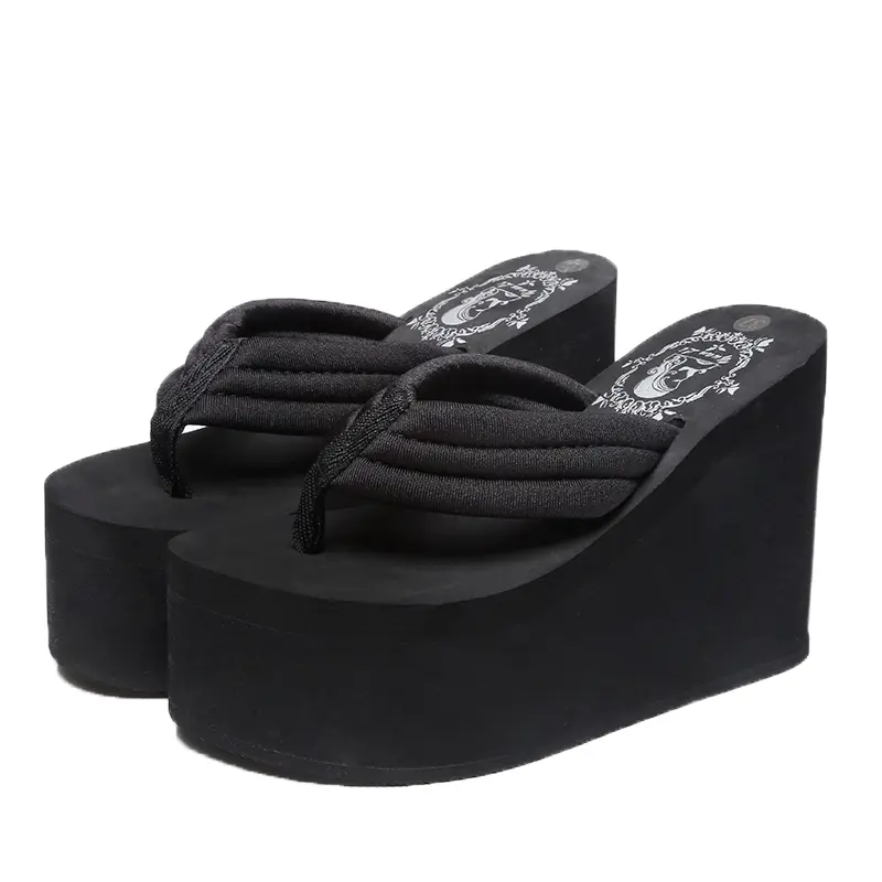 Women's Flip Flop Sandals Arch Support Slippers High Heel Comfortable Cushion Shoes Summer Thong Wedge Platform Beach Girl Footwear