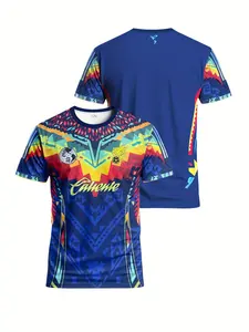 Men'S Soccer Home Jersey for The Copa America & Comfortable Crew Neck Sports Top & Suitable for Matches, Football Training, Casual Wear, And As a Gift