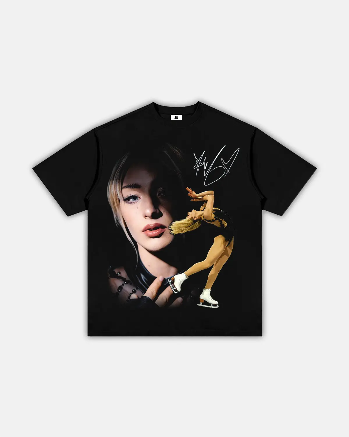 Youth & Adults Amber Glenn Iconic Tee – Figure Skating Fan Casual Graphic Shirt