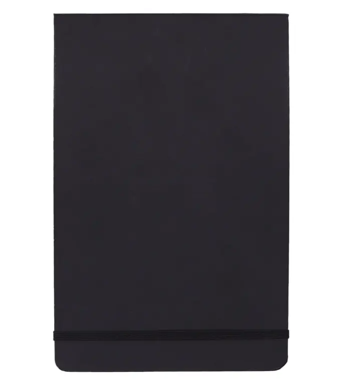Art Sketch Book for Drawing and Painting, Thick Paper, 5.25" x 8.25", 72 Sheets, Black