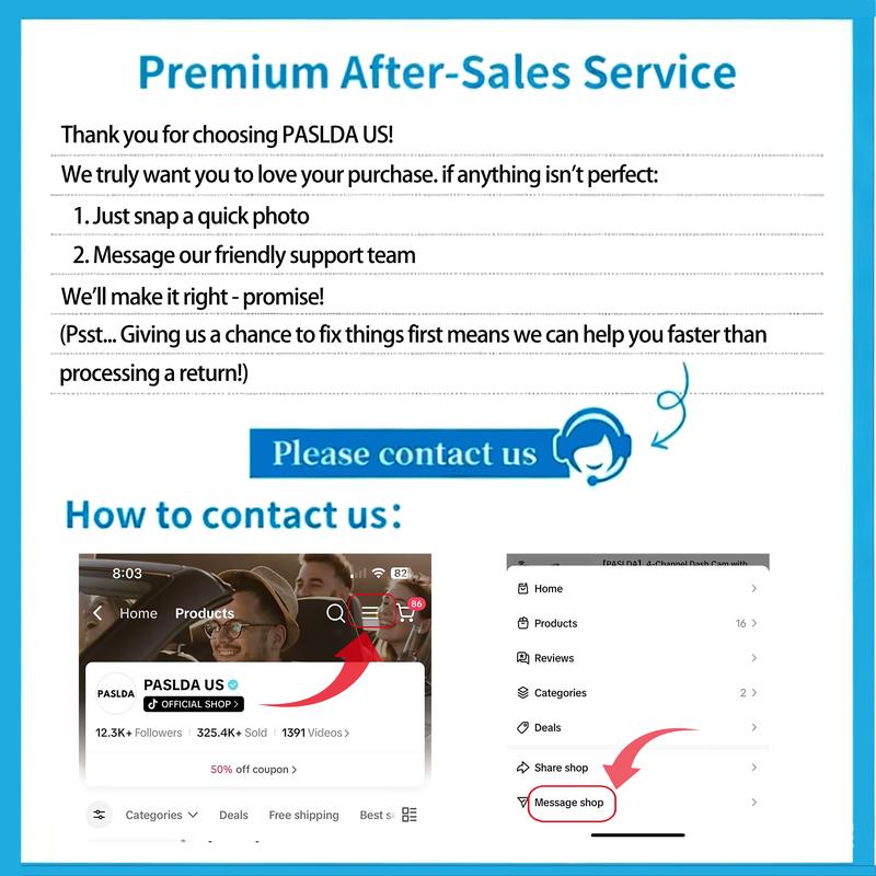 【PASLDA】4-Channel Dash Cam with Enhanced Night Vision Stable WiFi High-Durability shell 3" IPS Screen 1080p Car DVR 32GB sD Card GPS Parking Mode Loop Recording TikTokShopBlackFriday 【PASLDA】4-Channel Dash Cam with Enhanced Night Vision Stable WiFi High-Durability shell 3" IPS Screen 1080p Car DVR 32GB sD Card GPS Parking Mode Loop Recording TikTokShopBlackFriday