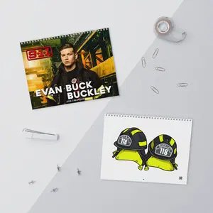 Evan Buckley_ Eddie 2026 Calendar, LAFD New Calendar, Gift For LAFD Fans, Matte Calendar 2026, Evan Buckley Wall Decor, Home Decor, Wall Hanging