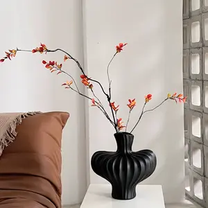 Artistic Ceramic Vase, Vintage Wabi-Sabi Style, Adds Elegant Touch, Perfect for Table Decor, Living Room, Study Corner, Entryway, Home Decor