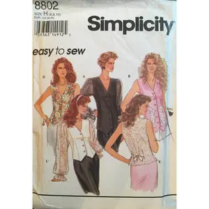 Simplicity 8802 Sewing Pattern (Vintage) CUT