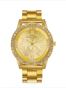 Luxury Rhinestone Dial Stainless Steel Strap Women Casual Quartz Watch