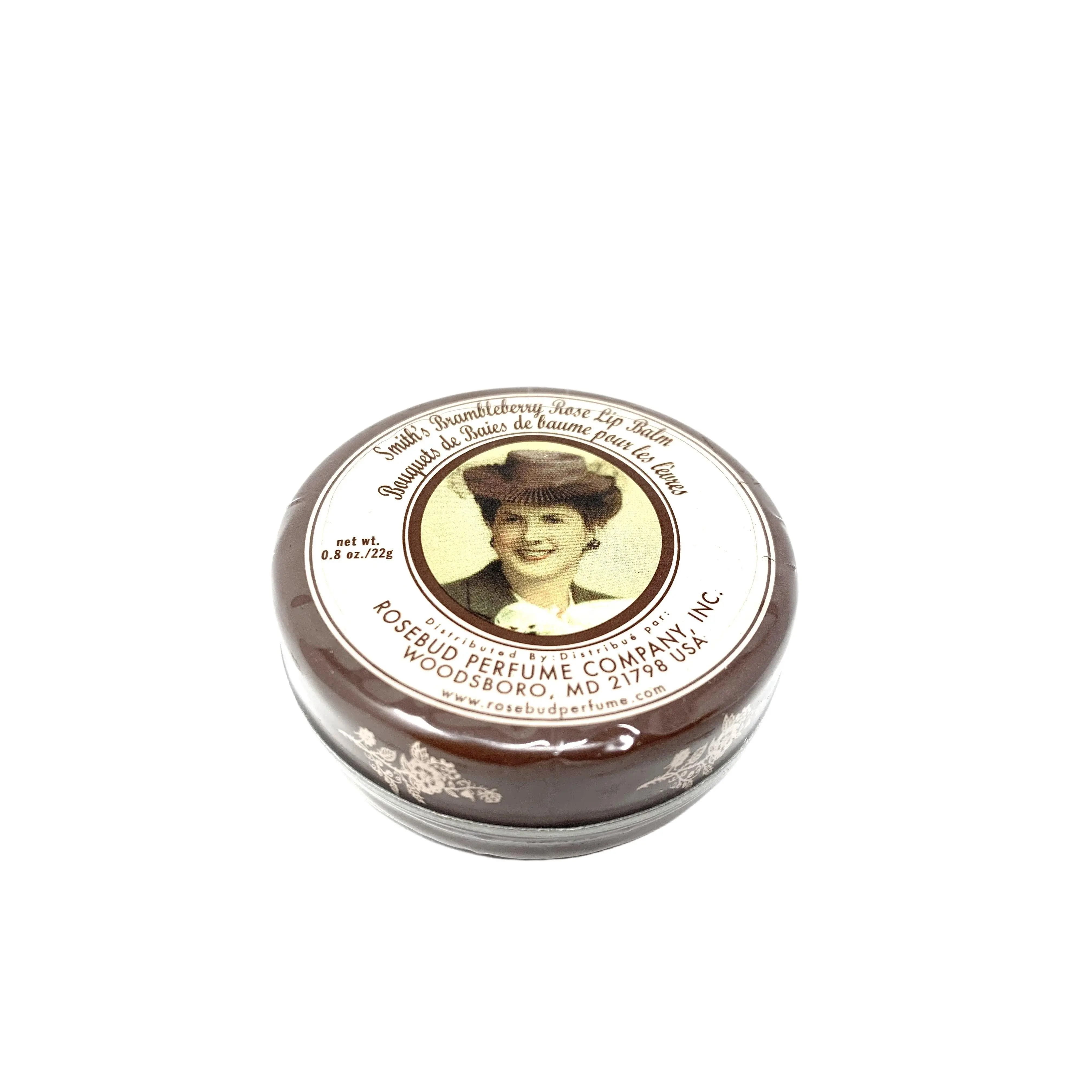Rosebud Perfume Co. Brambleberry Rose Lip Balm, Soothing and Moisturizing Lip Treatment with a Natural Scent, 0.8 oz Tin Smooth Lip Corrector Gentle