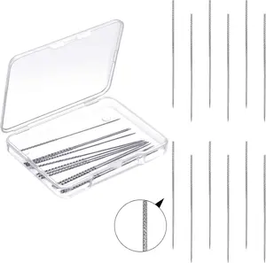 WILLBOND 12 Pieces Snag Nab It Tools 2.36 Inches Snag Repair Needle Tool Woven and Knits Sewing Stitching Needle Tools for Knitted Woven Cloth Garments Drapes(Sliver,2.36 Inches)